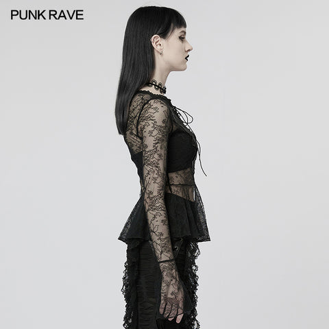 Gothic light lace T-shirt