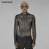 Punk sexy gauze T-shirt