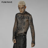 Punk sexy gauze T-shirt