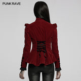 Red Velvet Elegant Gothic Vampire jacket