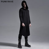 Punk  hoodie medium-length coat