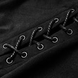 Punk  hoodie medium-length coat