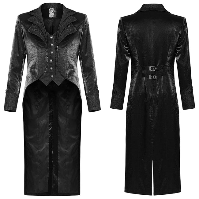 Gothic ornate multilayer collar coat