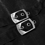 Gothic ornate multilayer collar coat