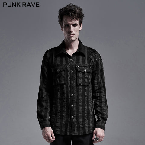 Steampunk striped shirt