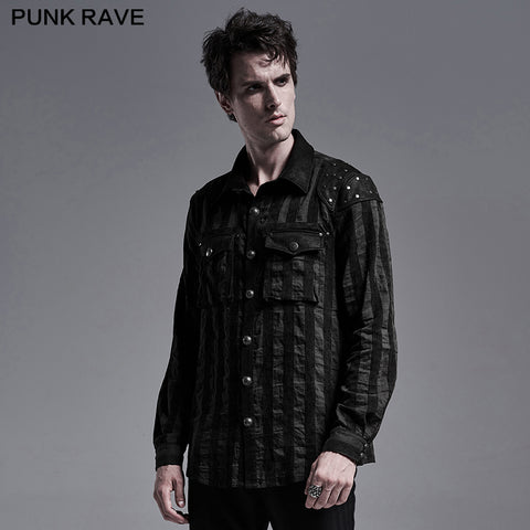 Steampunk striped shirt