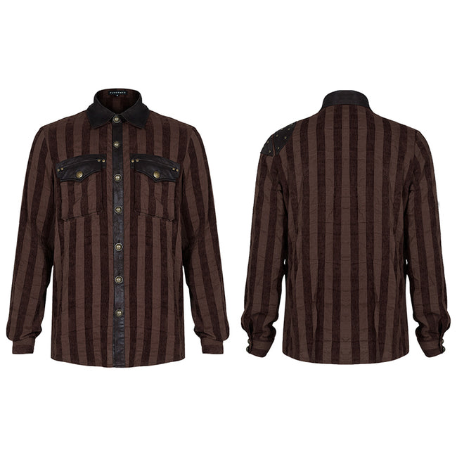 Steampunk striped shirt