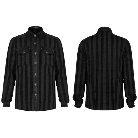 Steampunk striped shirt