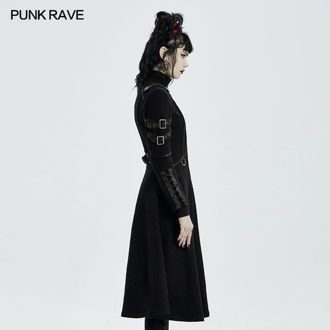 Punk Casual Mid Length Coat