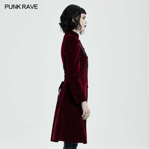 Goth Mid Length Coat