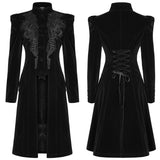 Goth Mid Length Coat