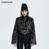 Goth Dark Plush Short Coat