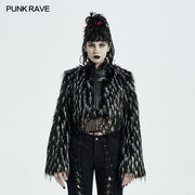 Goth Dark Plush Short Coat