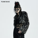 Goth Dark Plush Short Coat