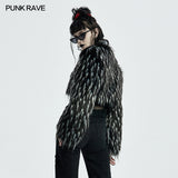 Goth Dark Plush Short Coat
