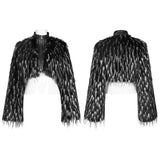 Goth Dark Plush Short Coat
