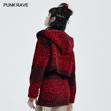 Punk Leopard Short Coat