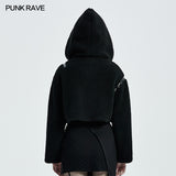 Punk Leopard Short Coat
