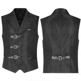 Gothic Dark Texture Jacquard Vest