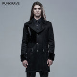 Punk Medium Long Suede Jacket