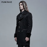 Punk Medium Long Suede Jacket