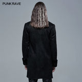 Punk Medium Long Suede Jacket