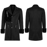 Punk Medium Long Suede Jacket