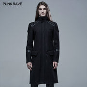 Goth Simple Woollen Cloth Jacket