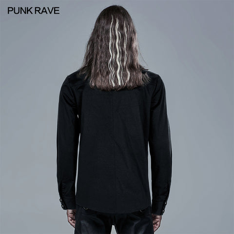 Punk Plaid Spliced Shirt