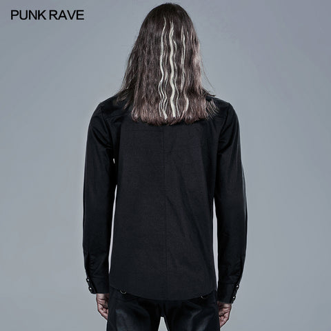 Punk Plaid Spliced Shirt