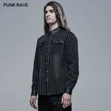 Stylish Striped Denim Shirt