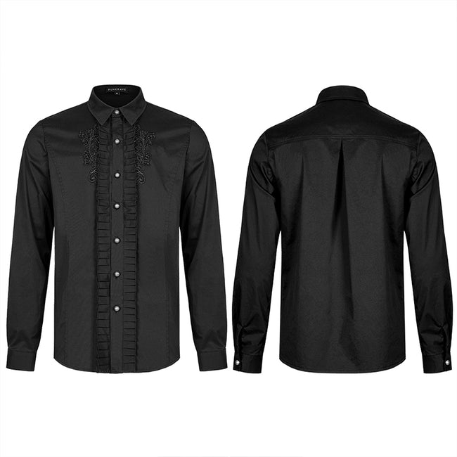 Goth Applique Long Sleeve Shirt