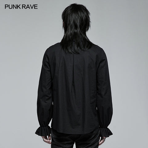 Goth Skeleton Embroidered Shirt