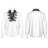Goth Skeleton Embroidered Shirt