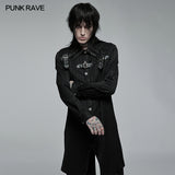 Goth medium length dovetail shirt