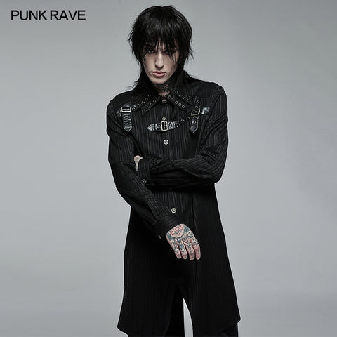 Goth medium length dovetail shirt