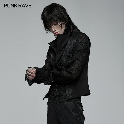Gothic noble jacquard vest