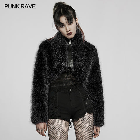 Punk daily faux wool coat