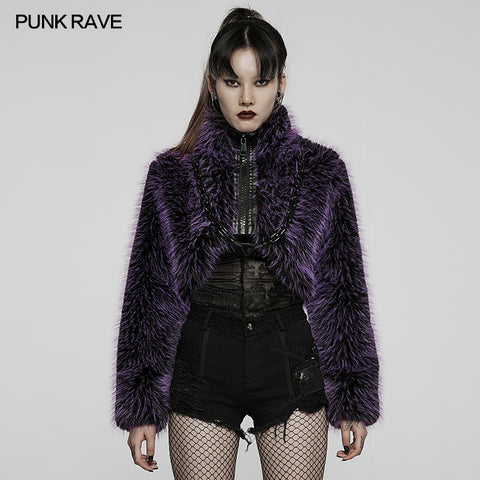 Punk daily faux wool coat