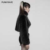 Punk daily faux wool coat