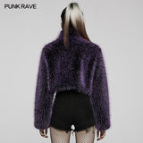 Punk daily faux wool coat