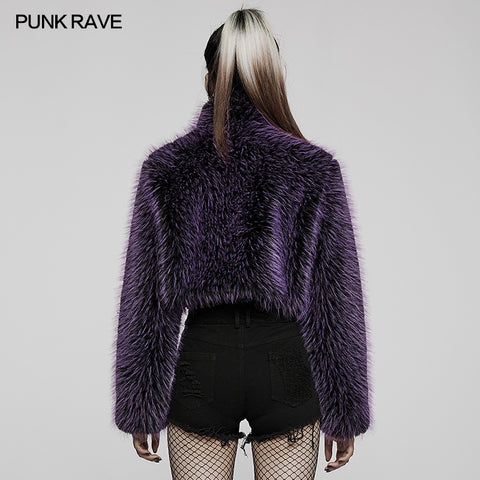 Punk daily faux wool coat