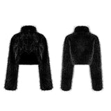 Punk daily faux wool coat