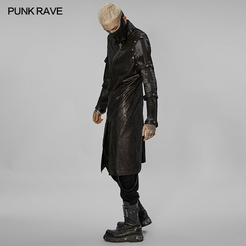 Punk personalized hollow out coat