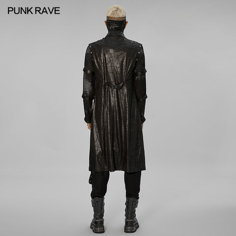 Punk personalized hollow out coat