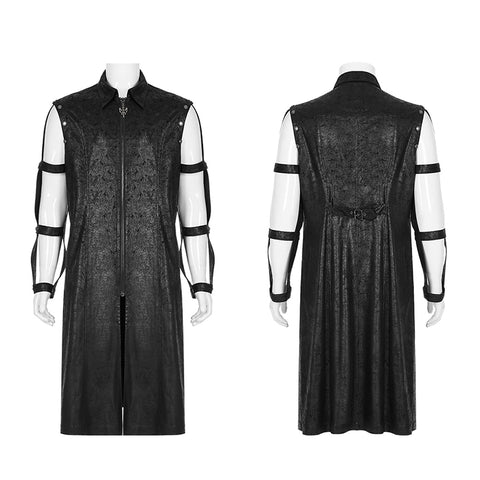 Punk personalized hollow out coat