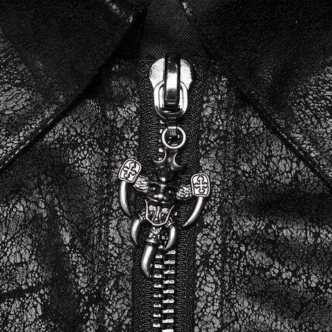 Punk personalized hollow out coat