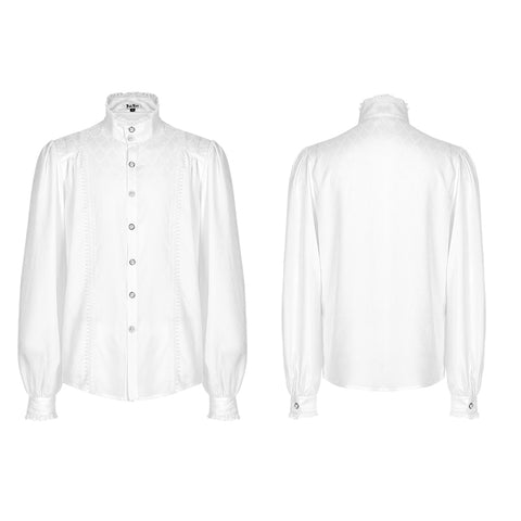 Gothic Dragon scale jacquard shirt