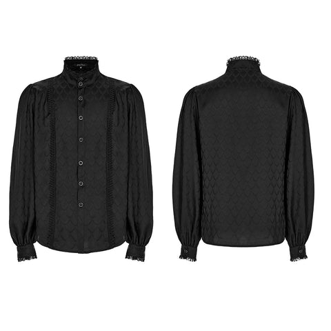 Gothic Dragon scale jacquard shirt