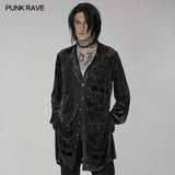 Goth medium length velvet shirt